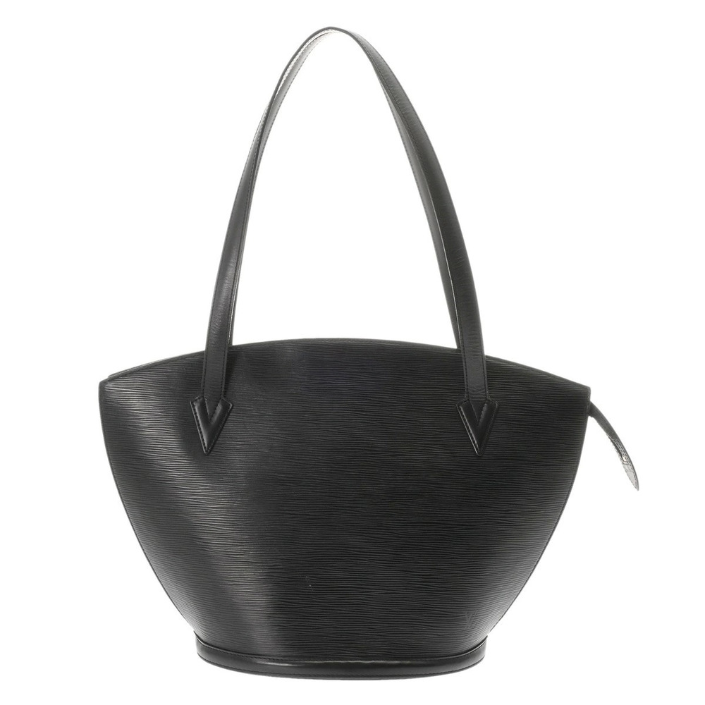 LOUIS VUITTON Epi Saint Jacques Shopping Tote Noir Black Leather Shoulder Bag